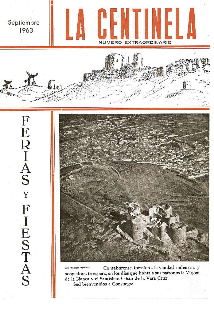 Fiestas patronales en honor al Santísimo Cristo de la Veracruz 1963 Consuegra